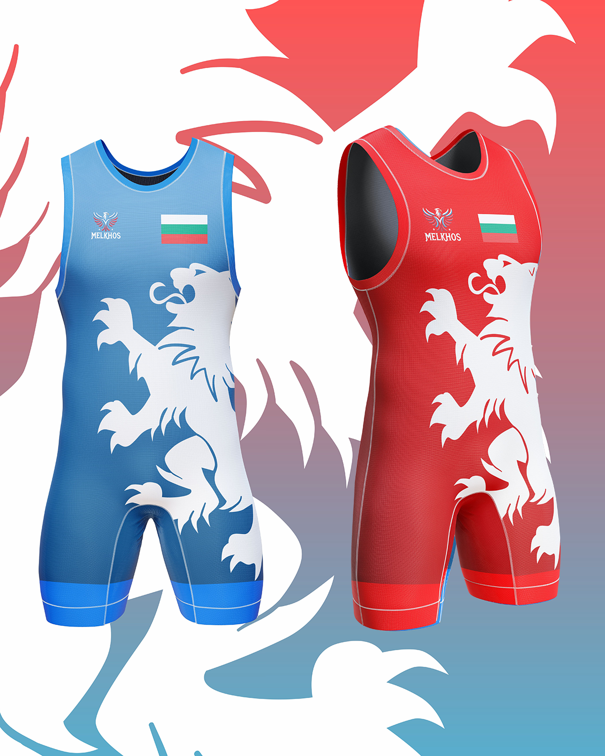 Bulgaria Red & Blue Singlet Combo - Melkhos