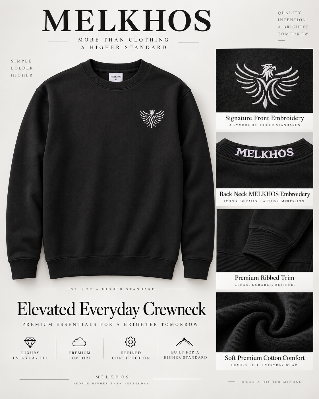 Melkhos Elevated Everyday Crewneck