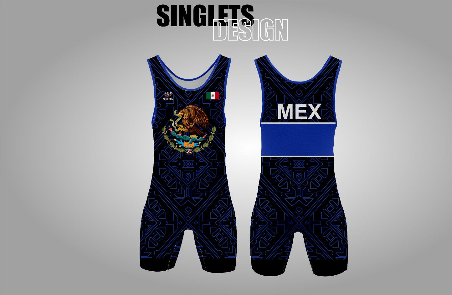Mexico Black Singlet