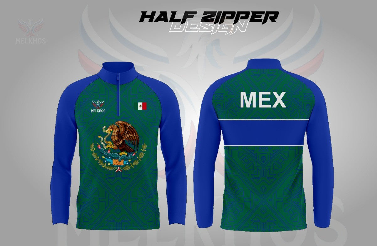 Mexico Green Quarter Zip