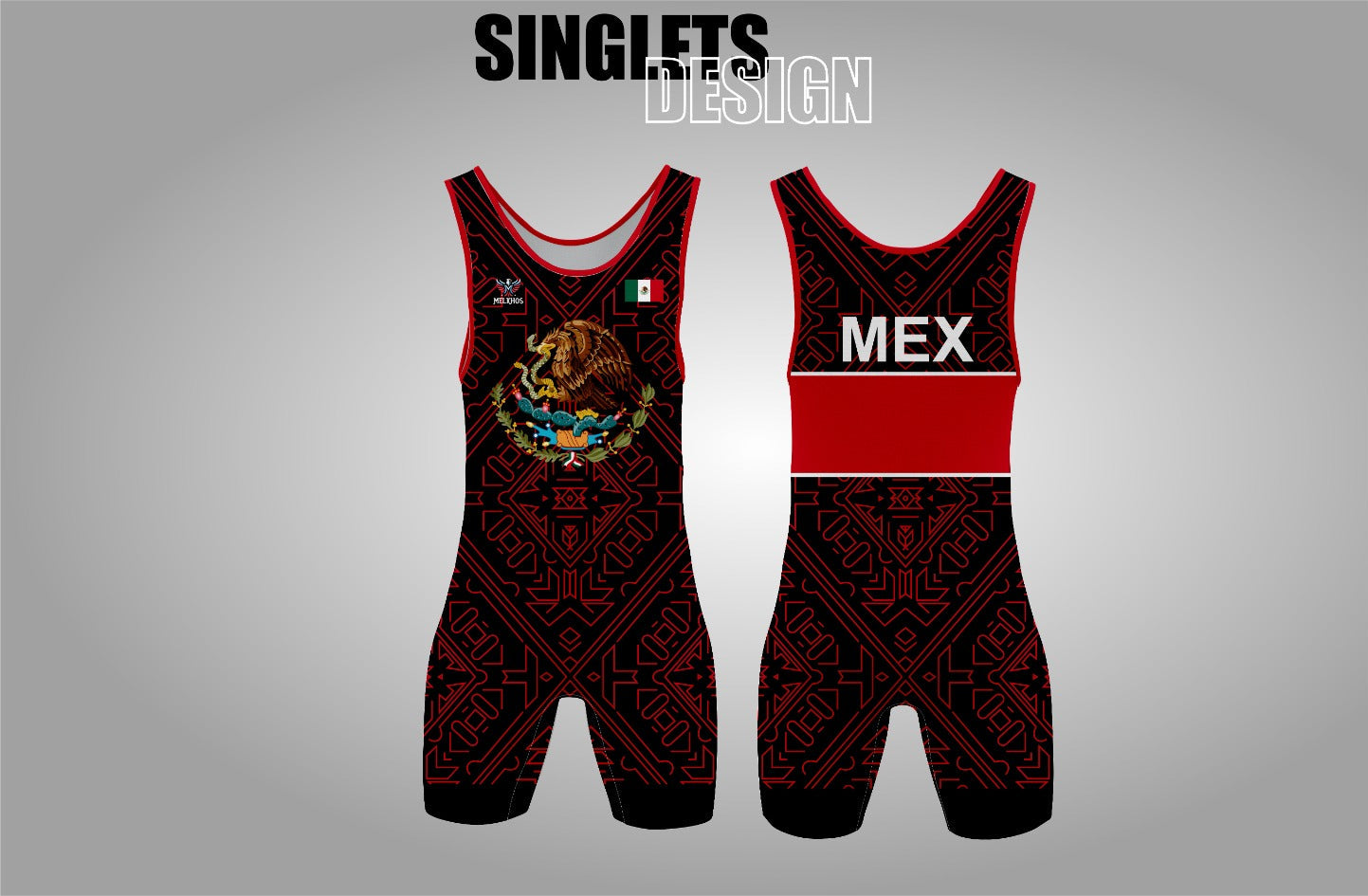 Mexico Black Singlet Combo