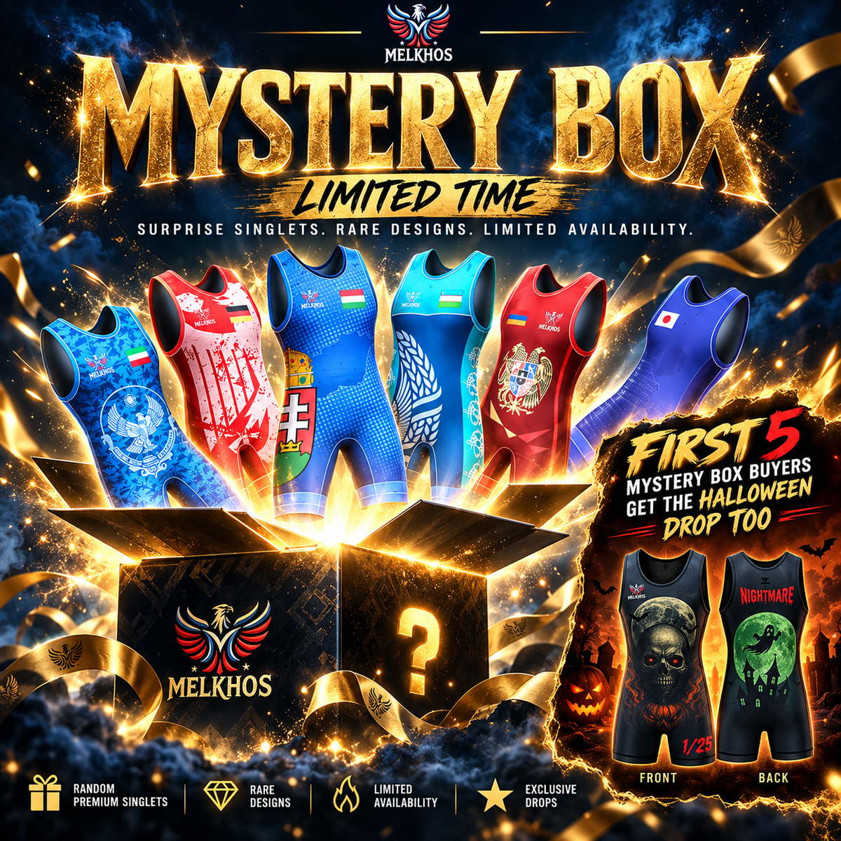 Melkhos Mystery Vault – Warrior’s Edition Wrestling Singlet