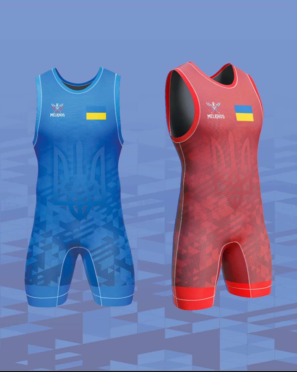 Ukraine Red & Blue Singlet Combo - Melkhos