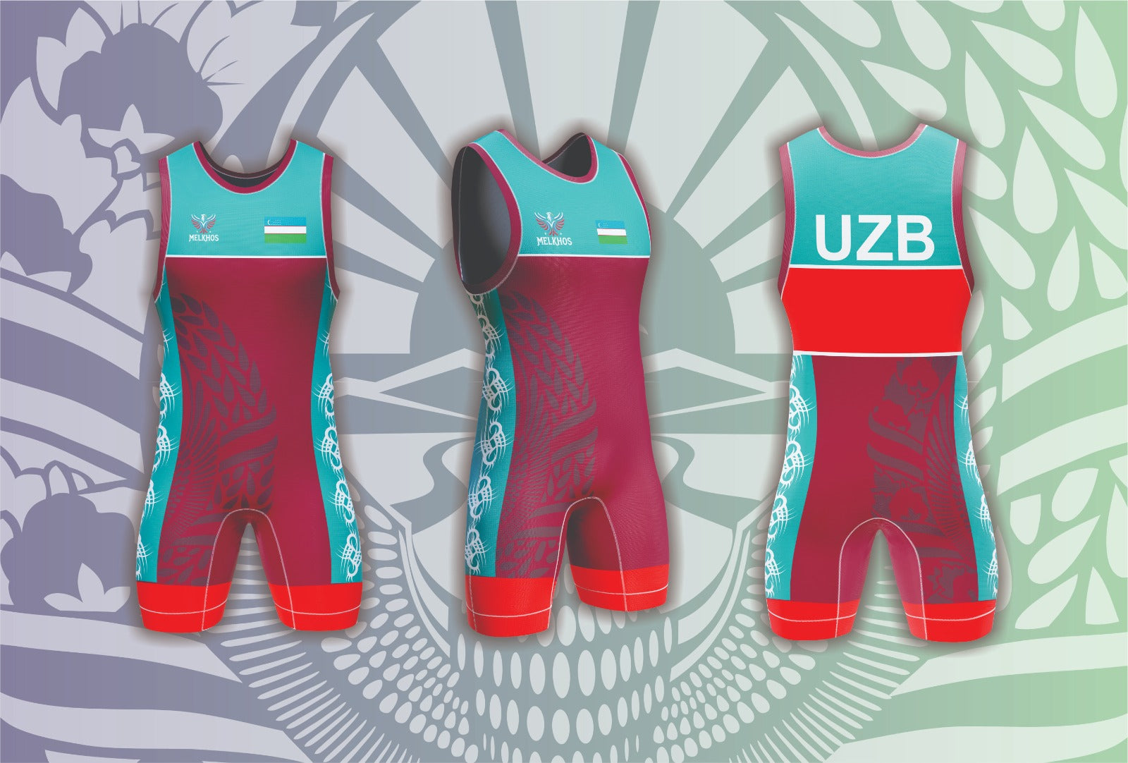Uzbekistan Singlet Combo